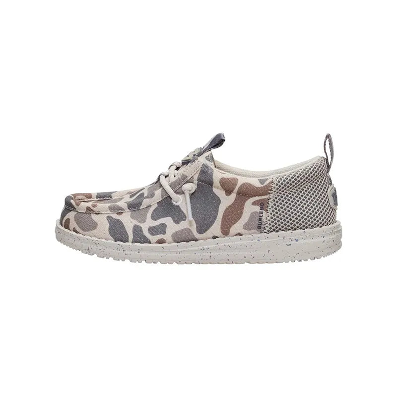 Kid's Grade School Wally Funk Burlebo Taupe/Camo