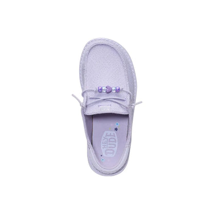 Kid's Grade School Wendy Funk Shoelry Thistle Purple