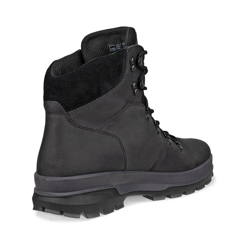 Men's Rugged Track Plain Toe Boot Water-Proof Black