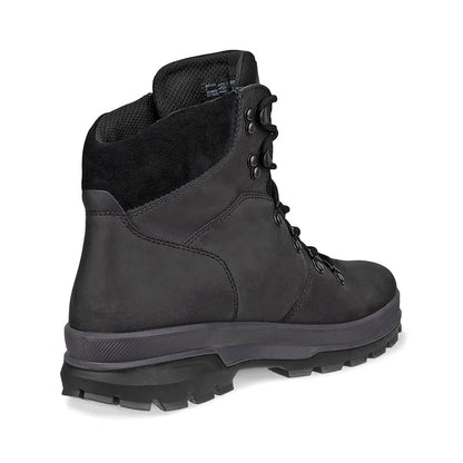 Men's Rugged Track Plain Toe Boot Water-Proof Black