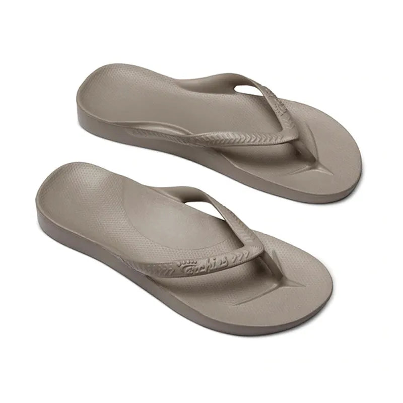 Women's Arch Support Flip Flop Taupe