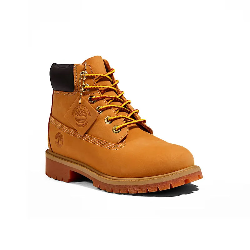 Kid's Grade School 6" Premium Waterproof Wheat Nubuck