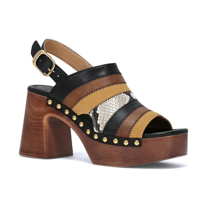 Women's Wylie Patchwork Black Multi Bratislava