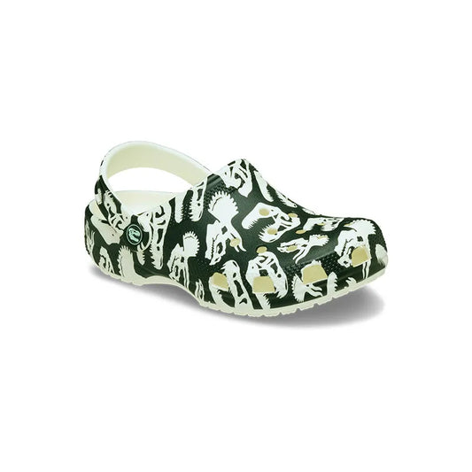 Kid's Preschool Classic Print Clog Glow Dino