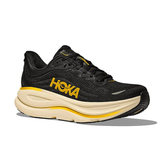 Men's Bondi 9 (X-WIDE) Carbon Black/Yellow Gold