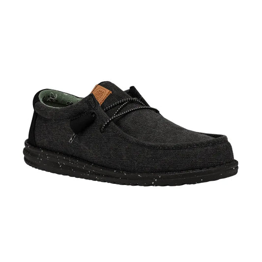 Men's Wally Washed Canvas Black/Black