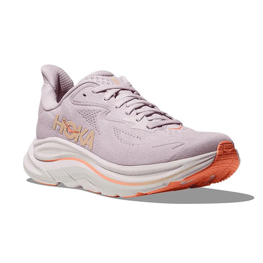 Women's Clifton 10 (WIDE) Lilac Cream/Tangerine Glow