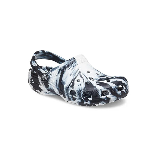 Kid's Preschool Classic Marbled Clog Black/White