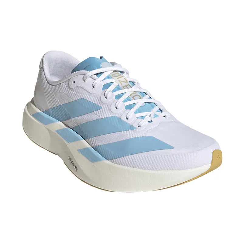 Women's Adizero EVO SL White/Clear Blue/Gold