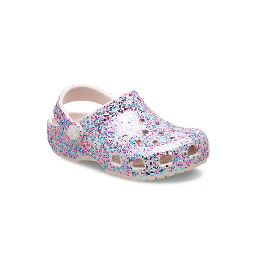 Kid's Toddler Classic Dazzle Glitter Clog Cocoa Creme