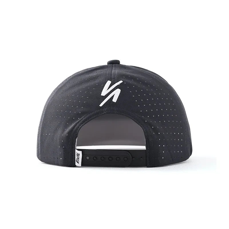 My Perforated Snapback Hat Black