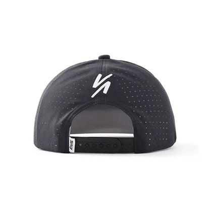 My Perforated Snapback Hat Black