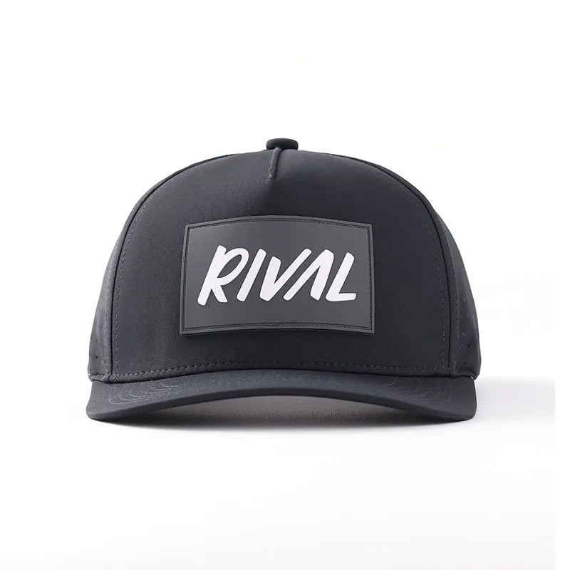 My Perforated Snapback Hat Black