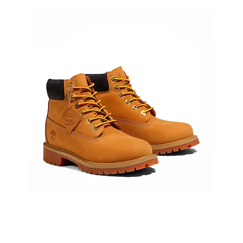 Kid's Grade School 6" Premium Waterproof Wheat Nubuck