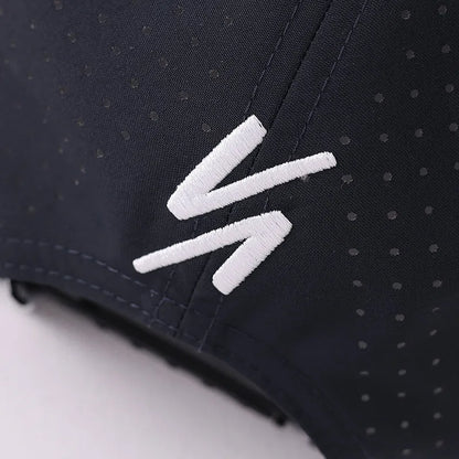 My Perforated Snapback Hat Black