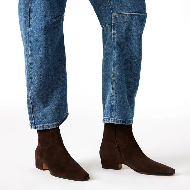 Women's Dusty Chocolate Brown Suede