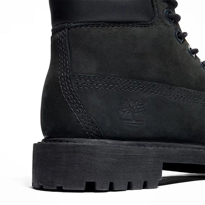 Kid's Preschool 6" Premium Waterproof Black Nubuck