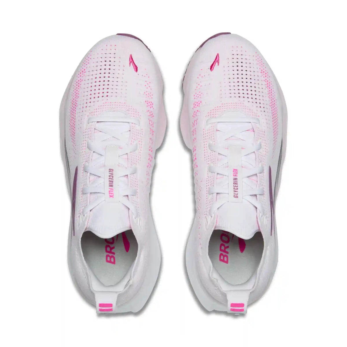 Women's Glycerin Flex White/Cyber Pink/Argyle