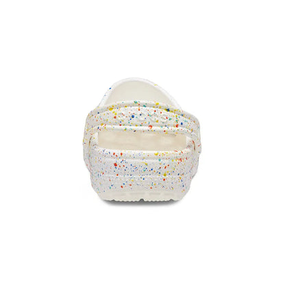 Kid's Preschool Classic Print Splatter Clog White/Multi